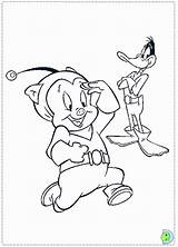 Coloring Pages Porky Pig Dinokids Duck Dodgers Popular Library Clipart Close sketch template