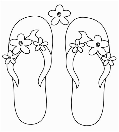 flip flop coloring page coloring pages pinterest flipping summer