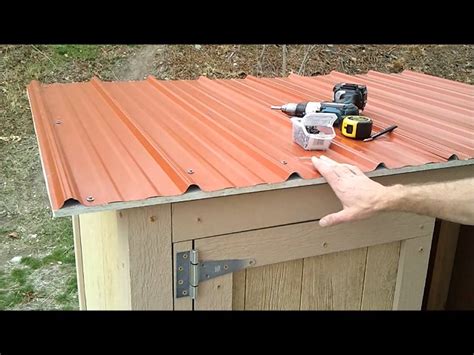 installing shed metal roofing   build