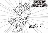Coloring Sonic Pages Werehog Library Print Printable sketch template