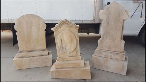 halloween tombstone props heavy duty plywood gravestone decorations
