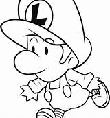 Mario Baby Coloring Pages Printable Getdrawings Print Getcolorings sketch template