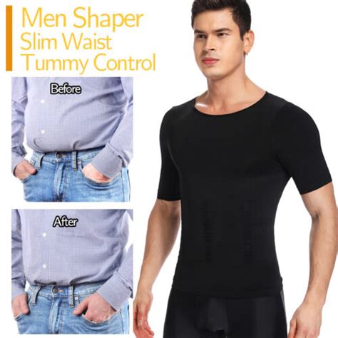 men gynecomastia compression shirt slim shapewear hide man boobs moobs
