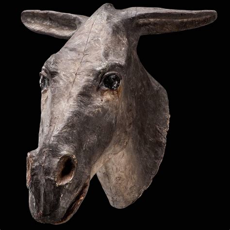 donkey mask  paper mache mask paper mache sculpture donkey mask