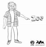 Coloring Zoe Name Girls sketch template