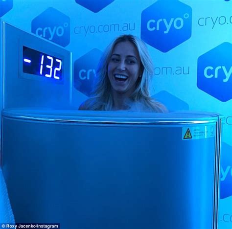 roxy jacenko naked for cryotherapy session in japan daily mail online