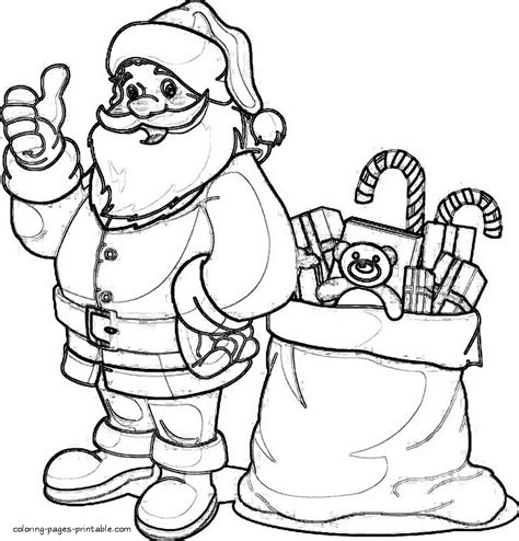 santa coloring pages  toddlers coloring pages