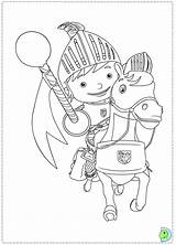 Knight Mike Dinokids Coloring Close sketch template