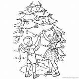 Christmas Coloring Tree Decorating Pages Children Xcolorings 820px 94k Resolution Info Type  Size Jpeg sketch template