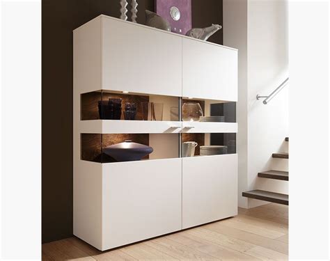modern tall  door felino cabinet  choice  white grey  taupe