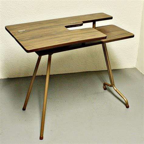 vintage sewing table sewing machine table pfaff  wood