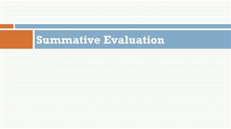 summative evaluation youtube