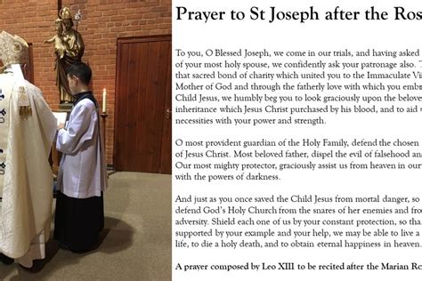 prayer  st joseph   rosary churchgistscom