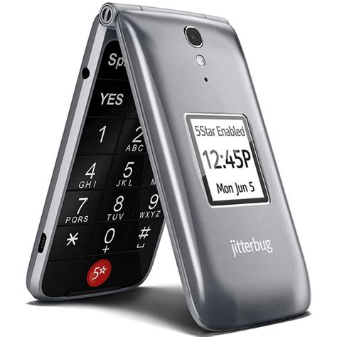 greatcall jitterbug easy   cell phone  seniors graphite