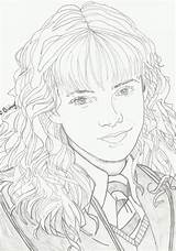 Hermione Pages Granger Coloriage Grangers sketch template