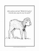 Sheep Lamb Shepherds Parable Coloringhome Searched Tame Adored Creatures sketch template