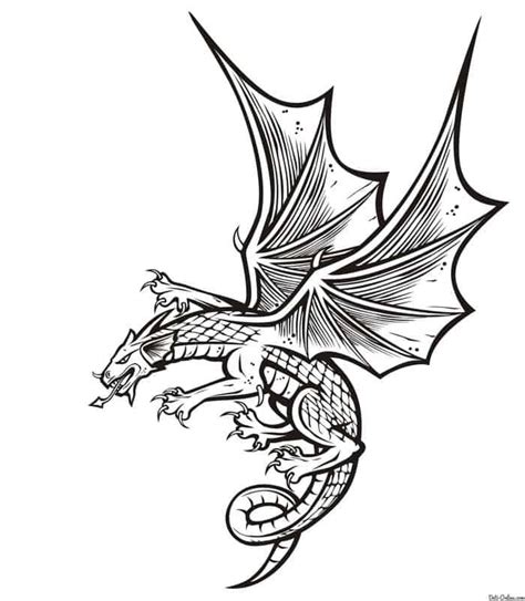 dragon coloring pages realistic dragon coloring page dragon pictures