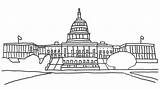 Washington Dc Building Coloring Pages Printable Sheet Cartoon Drawing Colouring Capitol Choose Board Printables sketch template
