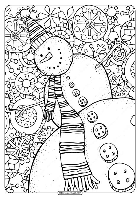 snowman coloring sheet printable