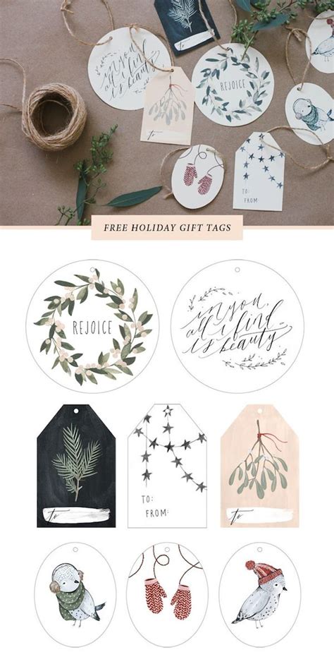 printable gift tags  inspired room