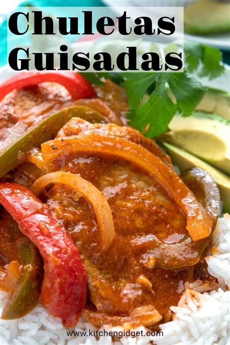 chuletas guisadas easy puerto rican smothered pork chops  peppers
