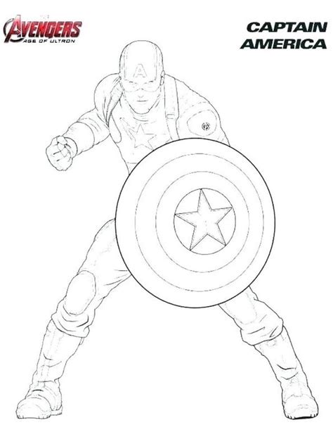 avengers coloring page  captain america    collection