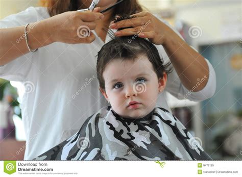 haircut stock image image  daughter child