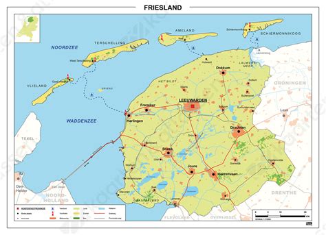 digitale kaart friesland  kaarten en atlassennl