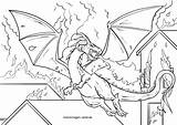Drachen Drache Ausmalen Malvorlage Fabelwesen Dragons Ausmalbild Smok Kolorowanki Smoki Breathing Ogniem Druku sketch template