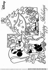 Disney Coloring Christmas Pages Sheet Color Holiday Kids Fun Print sketch template