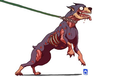 zombie dog pet  sharknob  deviantart
