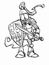 Coloring Pages Knights Printable sketch template