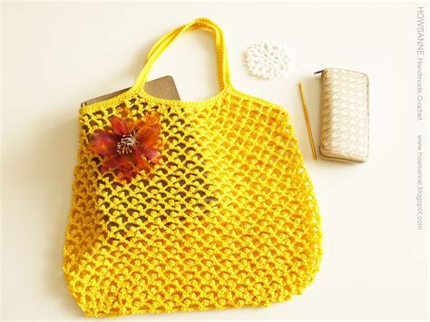 howsanne handmade crochet crochet shopping mesh bag  tips