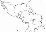 Central America Map Blank Printable Maps North sketch template