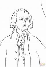 James Coloring Madison President Pages Monroe Donald Trump Template sketch template