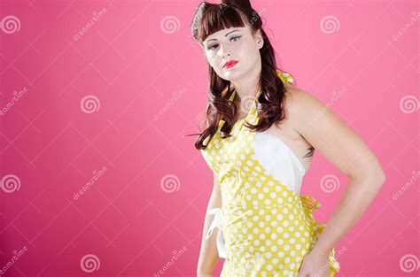 Redhead Pinup Girl Stock Image Image Of Ethnicity Emotion 95570659
