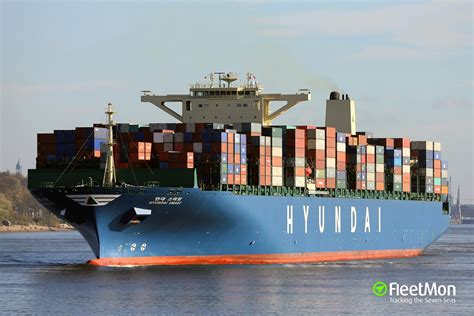 vessel hyundai smart container ship imo  mmsi