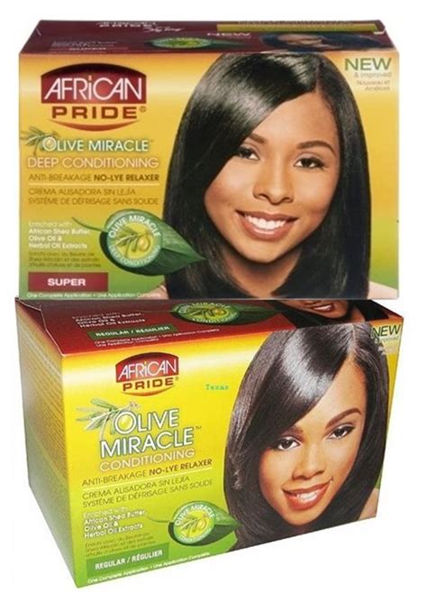 african pride olive miracle  lye relaxer regular  super
