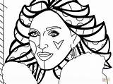Britto Romero Coloring Madonna Pages Template Color Getcolorings Printable sketch template