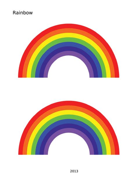 rainbow pictures printable