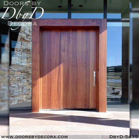 custom contemporary wide wooden door wood entry doors  decora