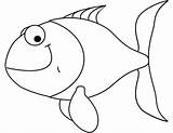 Coloring Goldfish Cartoon Pages Fish Categories sketch template