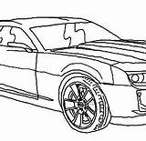 Camaro Chevrolet Pages Coloring Getcolorings Bum sketch template