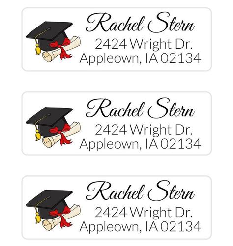 printable graduation address labels  printable vrogue