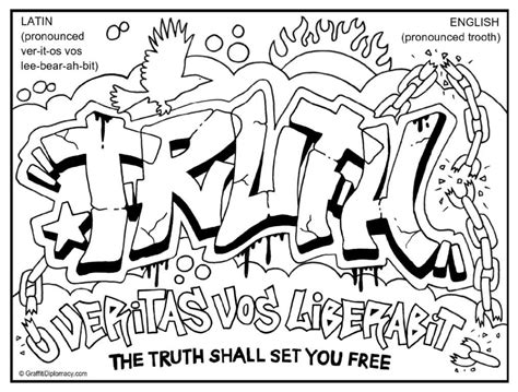graffiti coloring pages books    printable