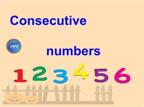 consecutive numbers smartboard
