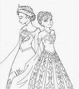 Elsa Coloring Anna Pages Frozen Drawing Color Disney Az Coronation Rocks Getdrawings Popular sketch template