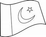 Flag Pakistan Outline Clipart Flags Clip Graphics sketch template
