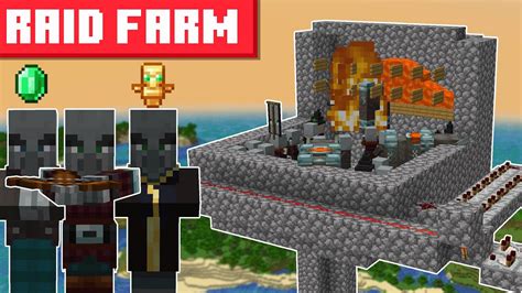 minecraft raid farm   design easy build creepergg
