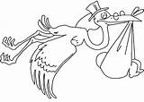 Transports Cloth Stork Which Baby Coloring Ciconia sketch template